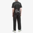 Palm Angels Men's Broken Shark T-Shirt in Black/Off White