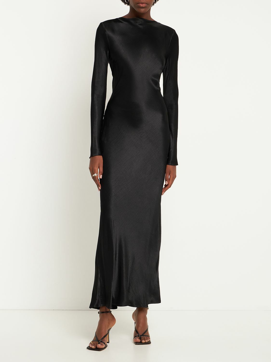 BEC + BRIDGE Ren Long Sleeve Viscose Satin Maxi Dress BEC + BRIDGE