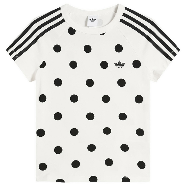 Photo: Adidas Women's Polka Dot Cali T-Shirt in Off White