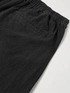 Folk - Straight-Leg Linen and Cotton-Blend Trousers - Black