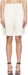 System Off-White Polyester Shorts