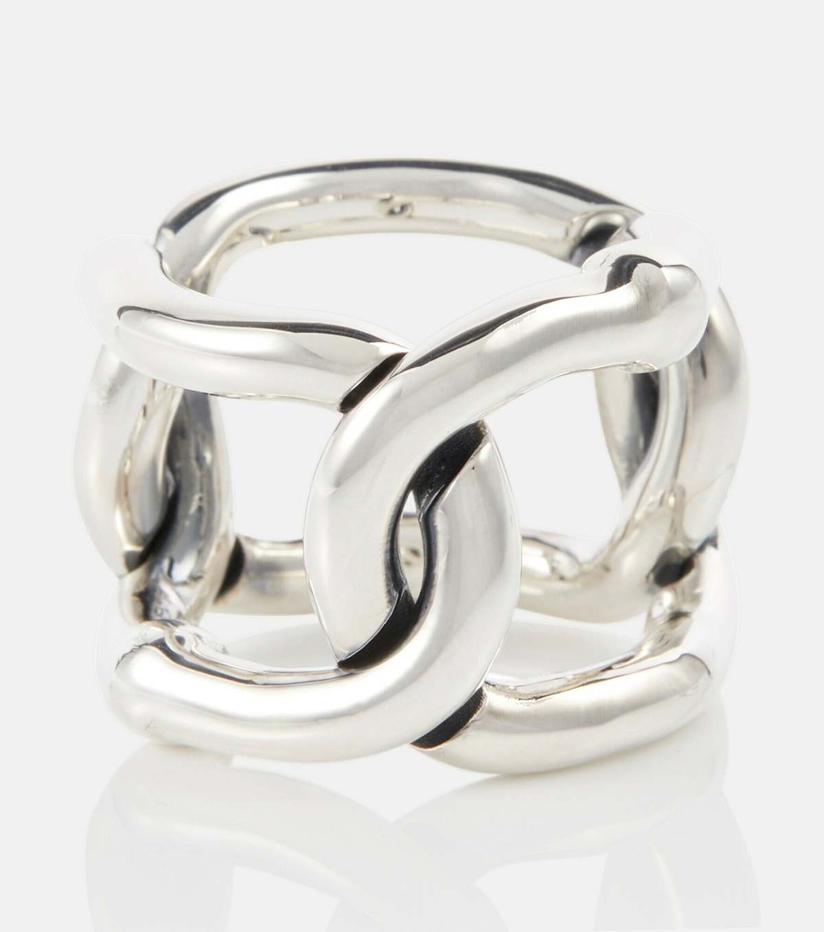 Bottega Chains sterling silver ring Bottega
