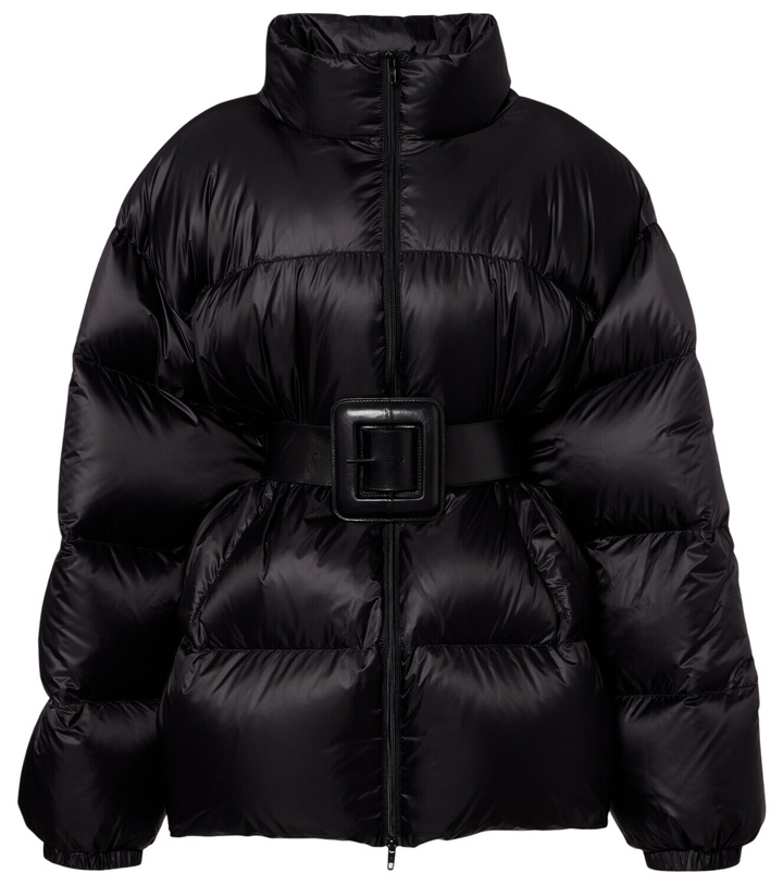Photo: Balenciaga Hourglass belted down jacket