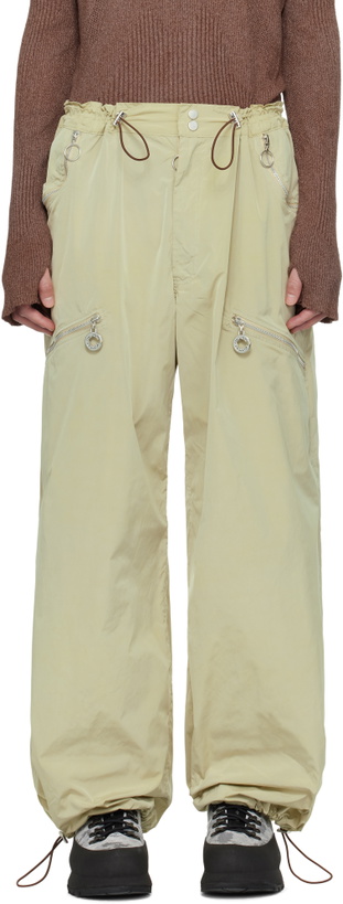 Photo: Charlie Constantinou Khaki Nylon Essential Cargo Pants