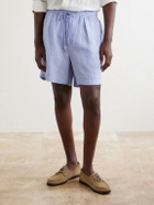 Polo Ralph Lauren - Wimbledon Straight-Leg Linen-Woven Shorts - Blue