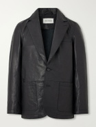 Oliver Spencer - Westbury Leather Blazer - Black