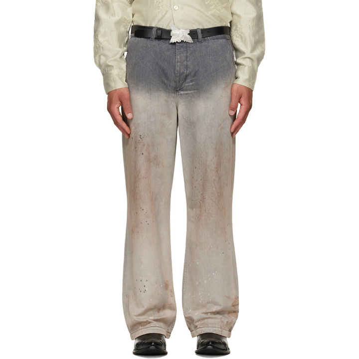Photo: OUR LEGACY Gray Rig Chino Jeans