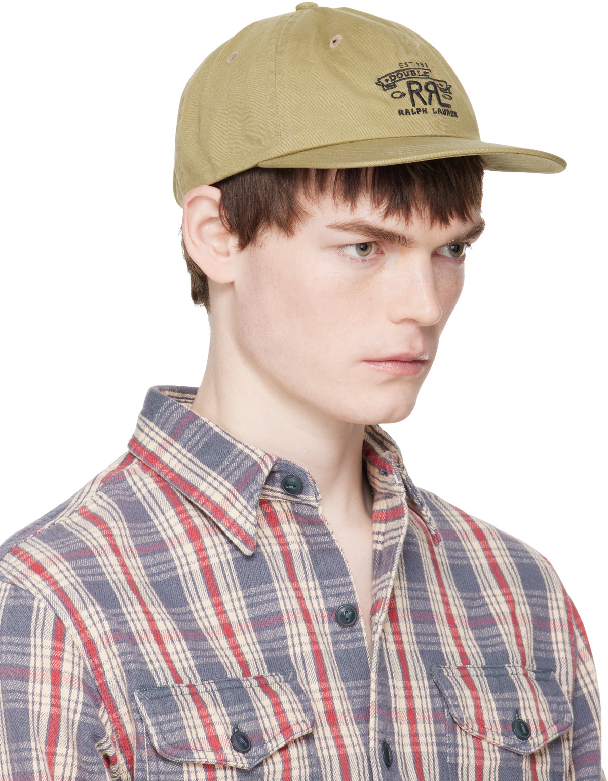 RRL Beige Ranch Logo Twill Ball Cap