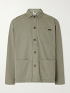 Nudie Jeans - Buddy Herringbone Organic Cotton-Twill Chore Jacket - Green
