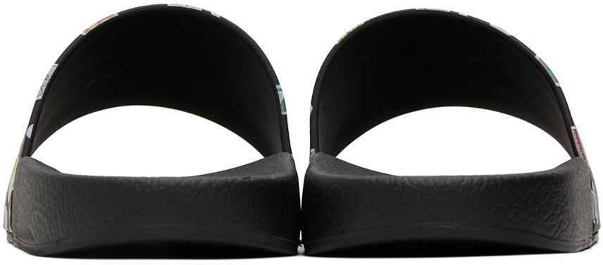 【関税込み】JW Anderson ブラック Sticker スライド JW Anderson Black Sticker Slides JW Anderson