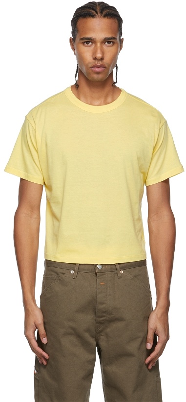 Photo: Heron Preston for Calvin Klein Three-Pack Yellow & Black Season 2 Lightweight T-Shirts