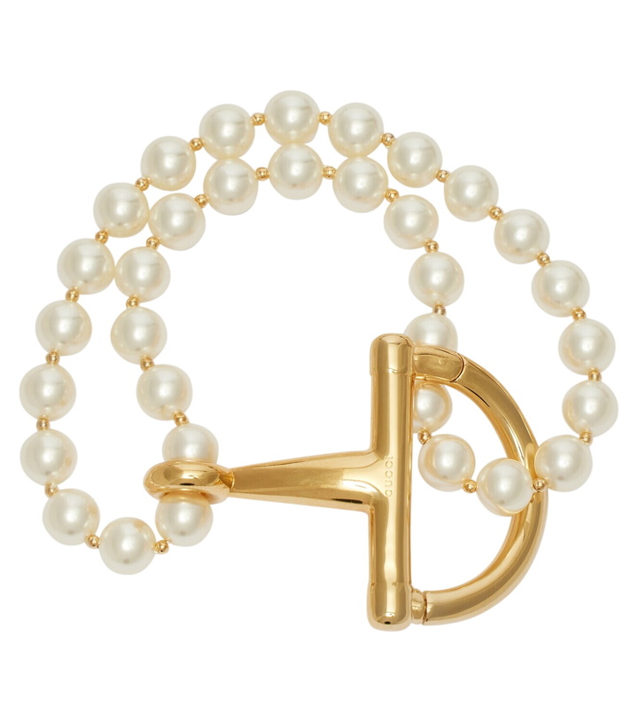 Photo: Gucci Faux pearl bracelet