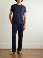 Derek Rose - Basel Stretch Micro Modal Jersey Lounge Trousers - Blue