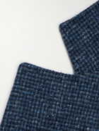 Brunello Cucinelli - Silk, Wool and Cashmere-Blend Tweed Suit Jacket - Blue