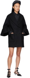 RED Valentino Wool Frill Sleeve Coat