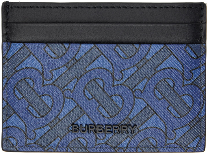 Photo: Burberry Blue Printed Card Holder