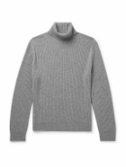 Nili Lotan - Cole Slim-Fit Ribbed Cashmere Rollneck Sweater - Gray