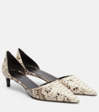 Le Monde Béryl Dakota snake-effect leather pumps