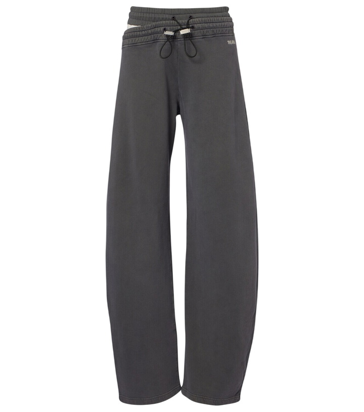Photo: The Attico Cotton jersey barrel-leg sweatpants
