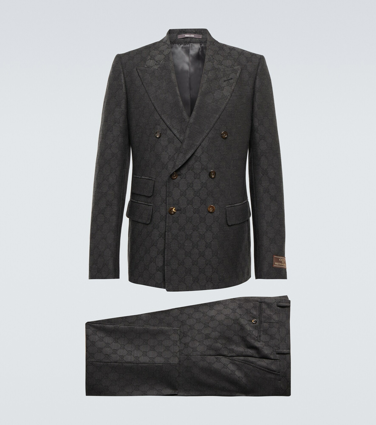 その他 GUCCI GG wool jacquard suit GG wool jacquard jacket in dark grey | GUCCI® US
