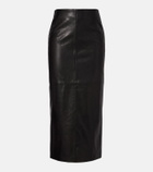 Nour Hammour Elisse leather pencil skirt