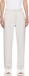 Róhe Beige Straight-Leg Jeans
