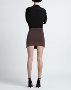 Andreādamo Womens Mini skirt in Brown