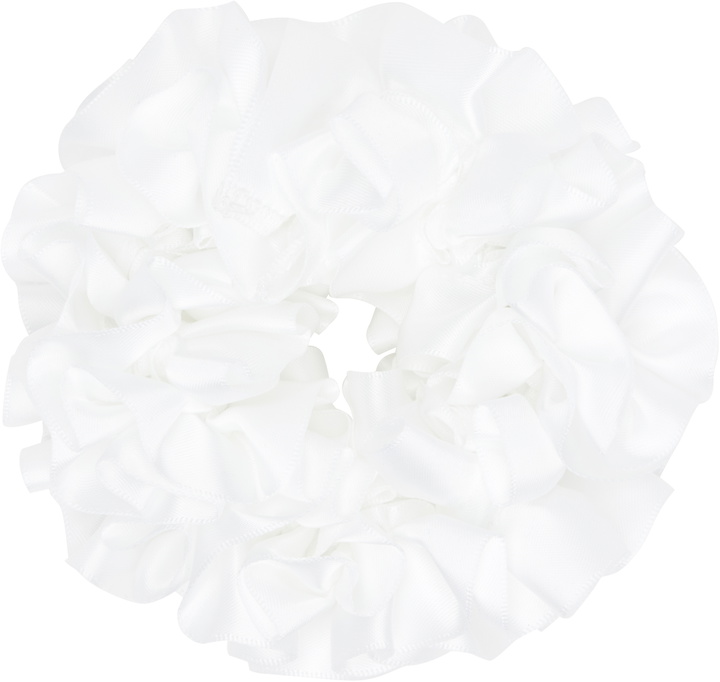 Photo: Maryam Nassir Zadeh SSENSE Exclusive White Carnation Scrunchie