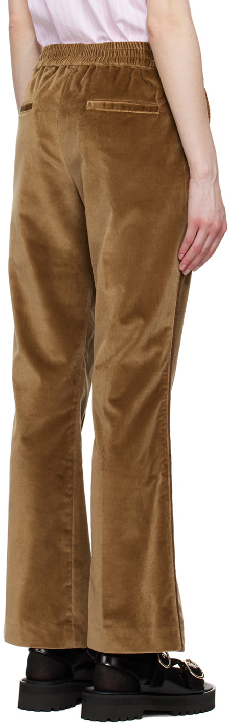 Ernest W. Baker Tan Flare Trousers