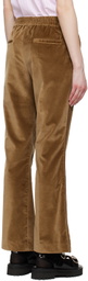 Ernest W. Baker Tan Flare Trousers
