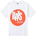 Rats Men's Colored Ball T-Shirt in White