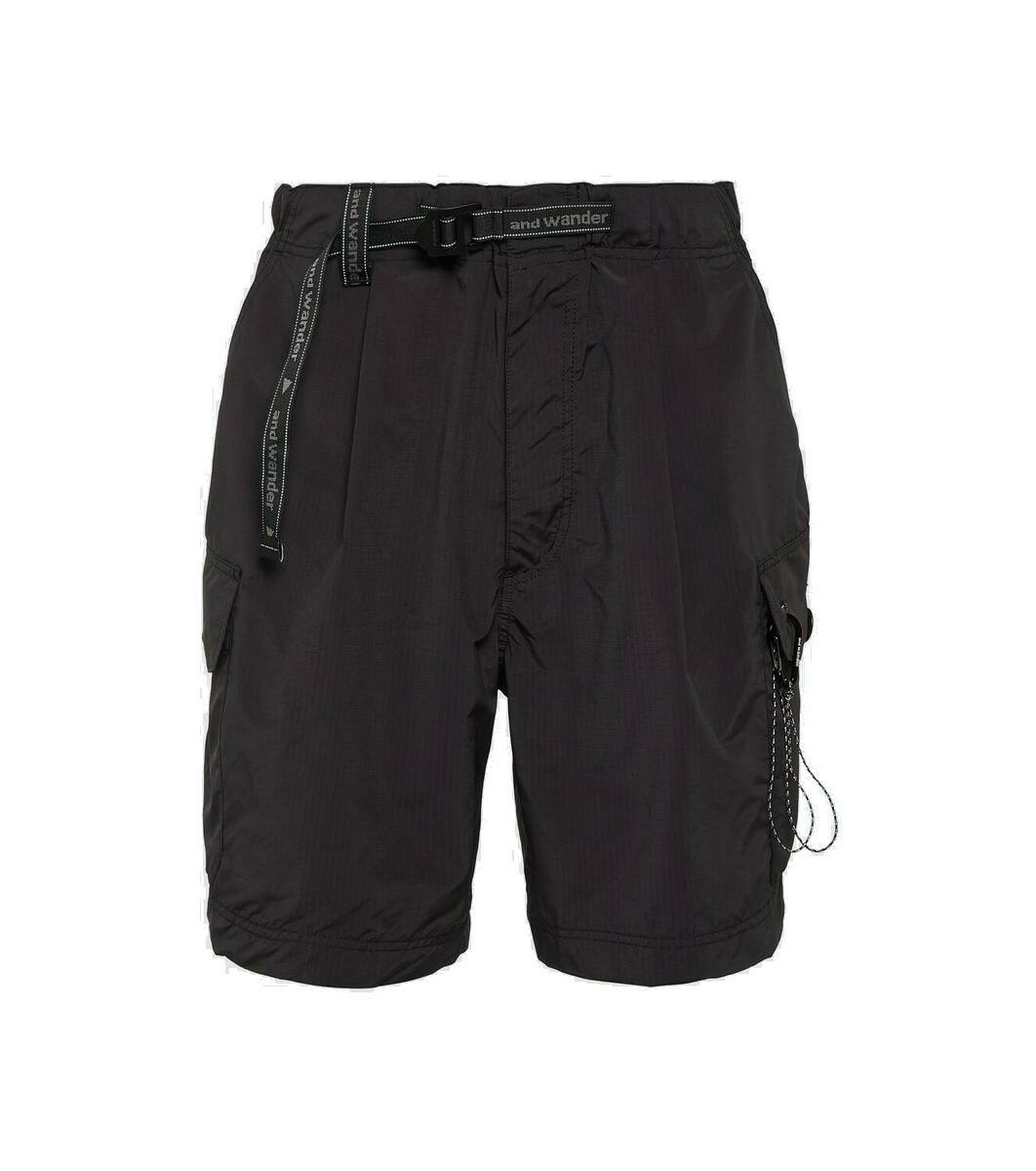 And Wander Oversized cargo shorts and Wander