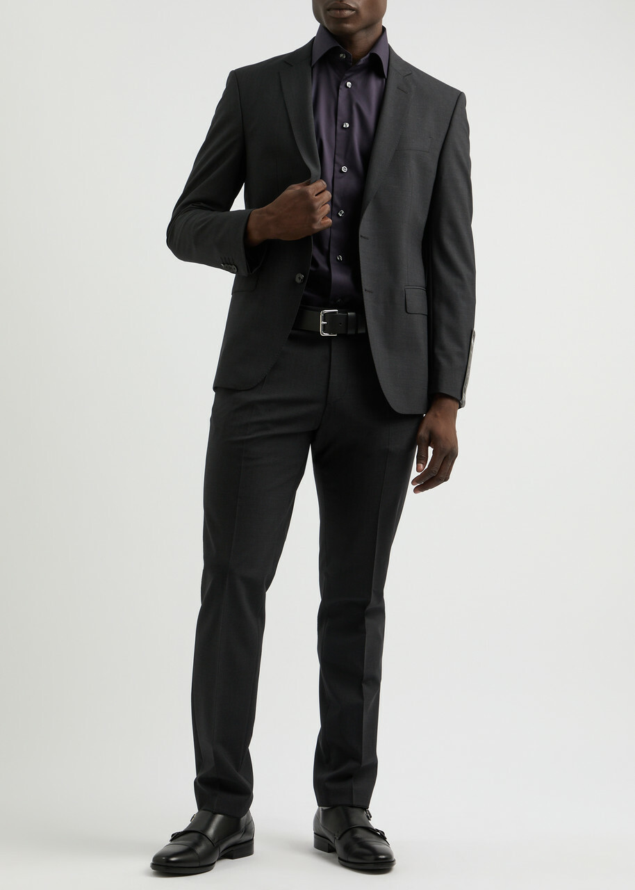 Eton Cotton-twill Shirt Navy