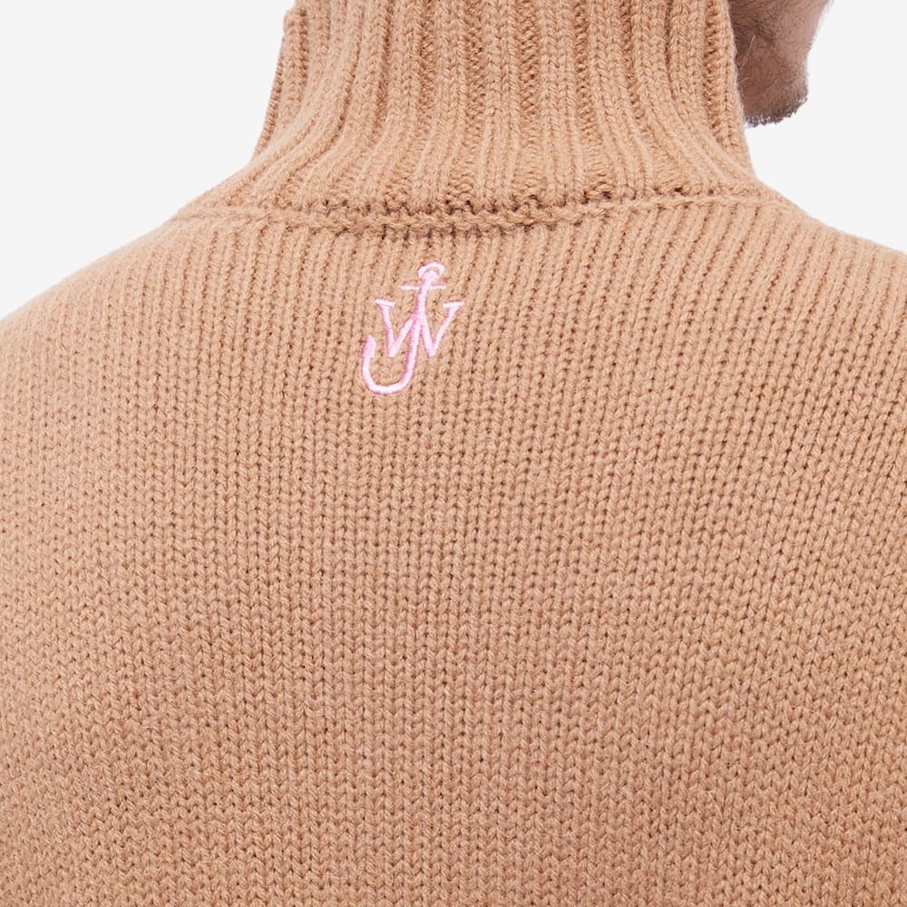 【送料&関税込】J.W. Anderson Leather Patchpocket High Neck JW Anderson Leather Patch Pocket Turtleneck Sweater Black