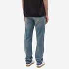 Givenchy Men's Distressed Straight Jeans in Medium Blue