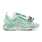 Off-White Green and Blue Odsy-2000 Sneakers