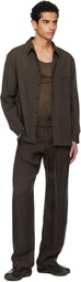 POST ARCHIVE FACTION (PAF) Brown Archive Shirt