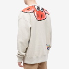 Kenzo Paris Men's Boke Boy Oversize Crew Sweat in Off White