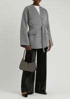BY Malene Birger Lalou Panelled Wool Blazer Grey
