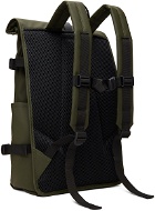 RAINS Khaki Rolltop Large Backpack