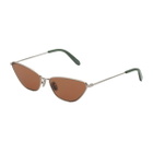 Retrosuperfuture Spillo Metallic Mint Silver Green Sunglasses