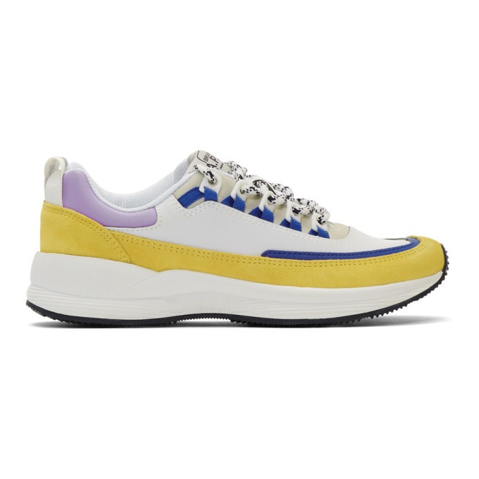 Photo: A.P.C. White and Yellow Brain Dead Edition Jay Sneakers