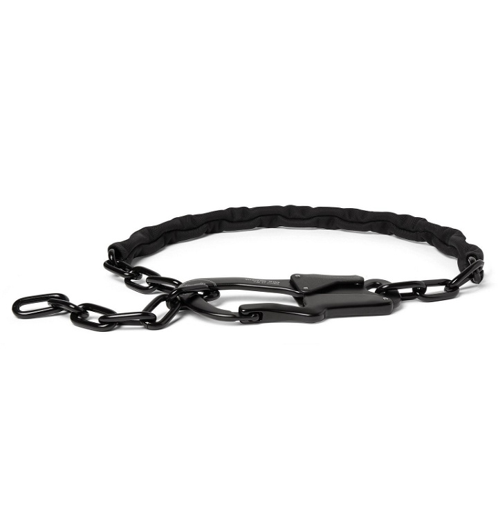 Photo: Moncler Genius - 6 Moncler 1017 ALYX 9SM Logo-Print Webbing and Chain Belt - Black
