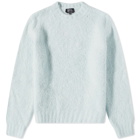 A.P.C. Men's Lucci Aplaca Crew Knit in Pale Green