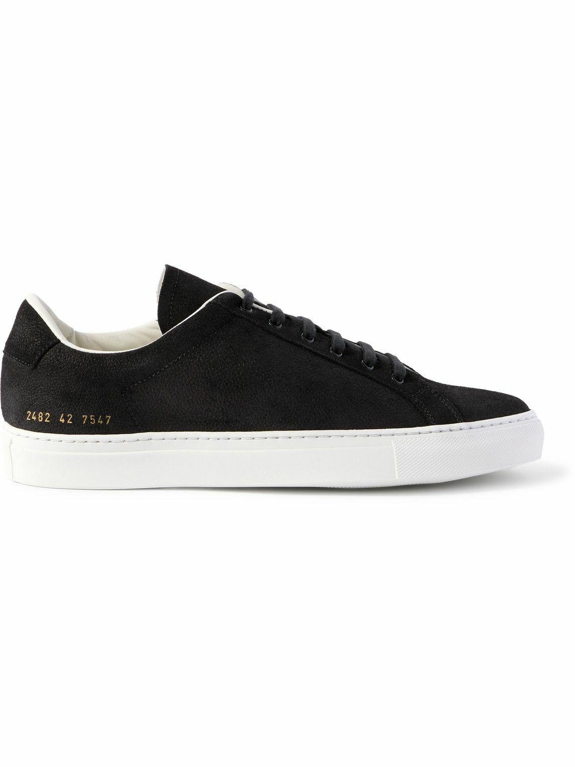 Common Projects - Retro Classic Suede-Trimmed Full-Grain