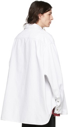 Raf Simons White Denim Shirt