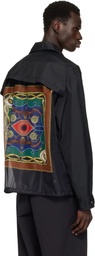 Toga Virilis Black Nylon Ox Jacket