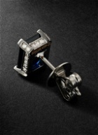 SHAY - White Gold, Sapphire and Diamond Single Earring