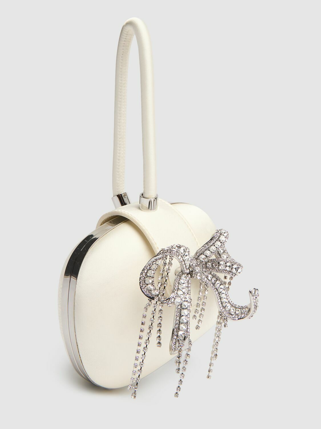 SELF-PORTRAIT Bow Satin Clutch