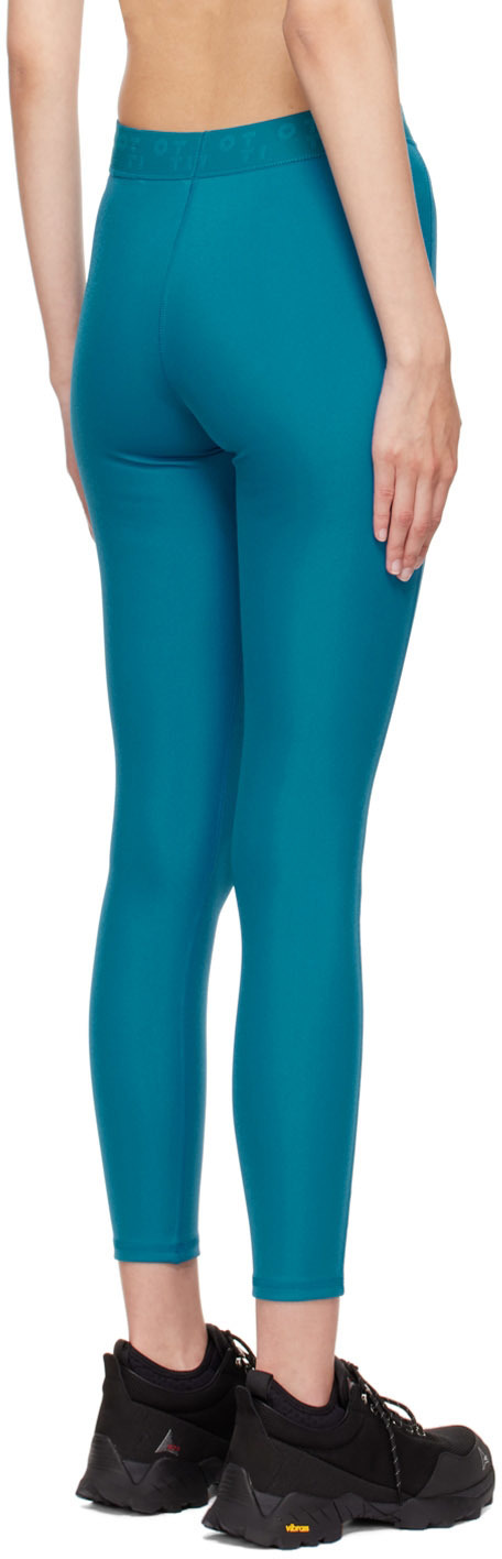 OTTI Blue Nylon Sport Leggings